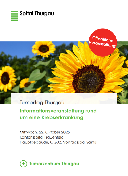 Tumortag Thurgau - Informationsveranstaltung rund um eine Krebserkrankung Tumortag Thurgau - Informationsveranstaltung rund um eine Krebserkrankung