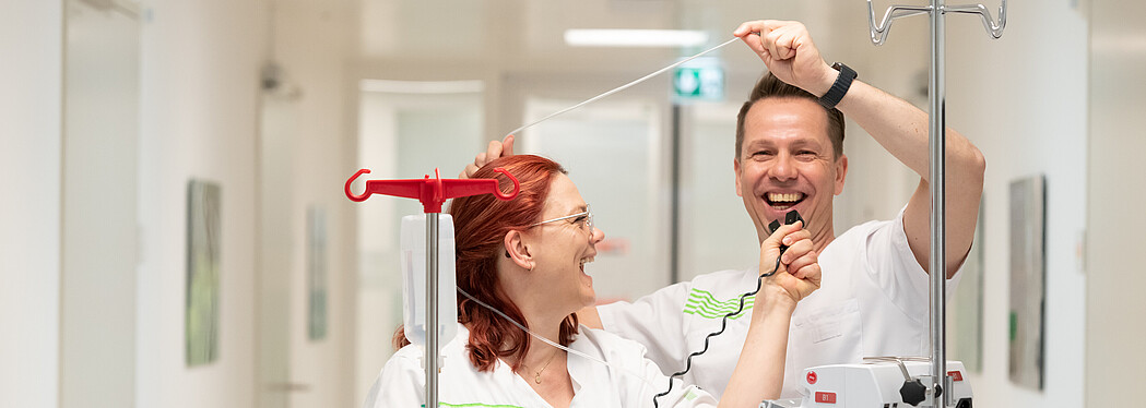 Pflegefachpersonen bei der Arbeit im Kantonsspital Thurgau