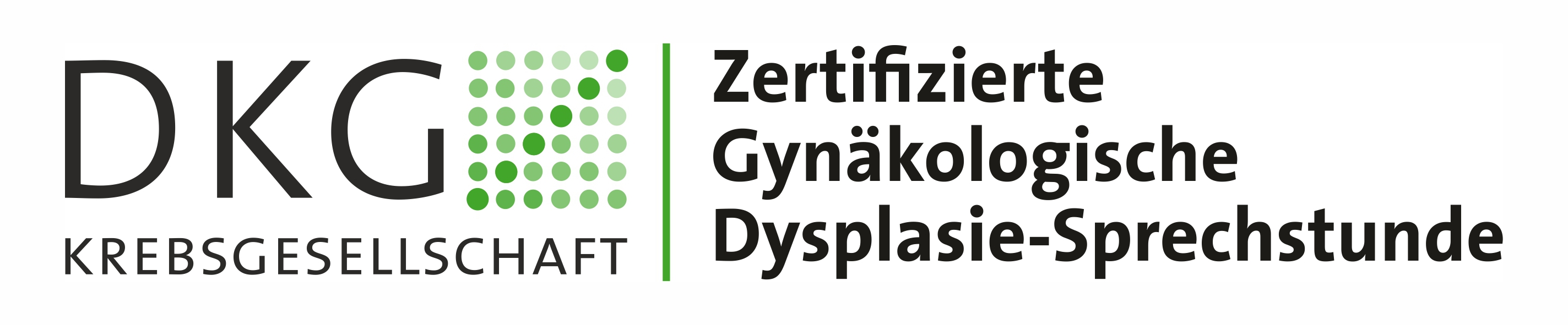 Logo Zertifizierte Gynäkologische Dysplasie-Sprechstunde der deutschen Krebsgesellschaft